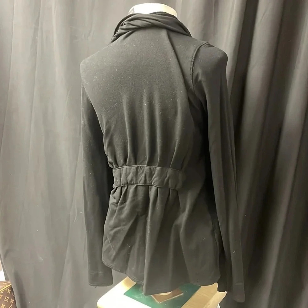 Black INC Front Ruffle Jacket M - Picture 3 of 4